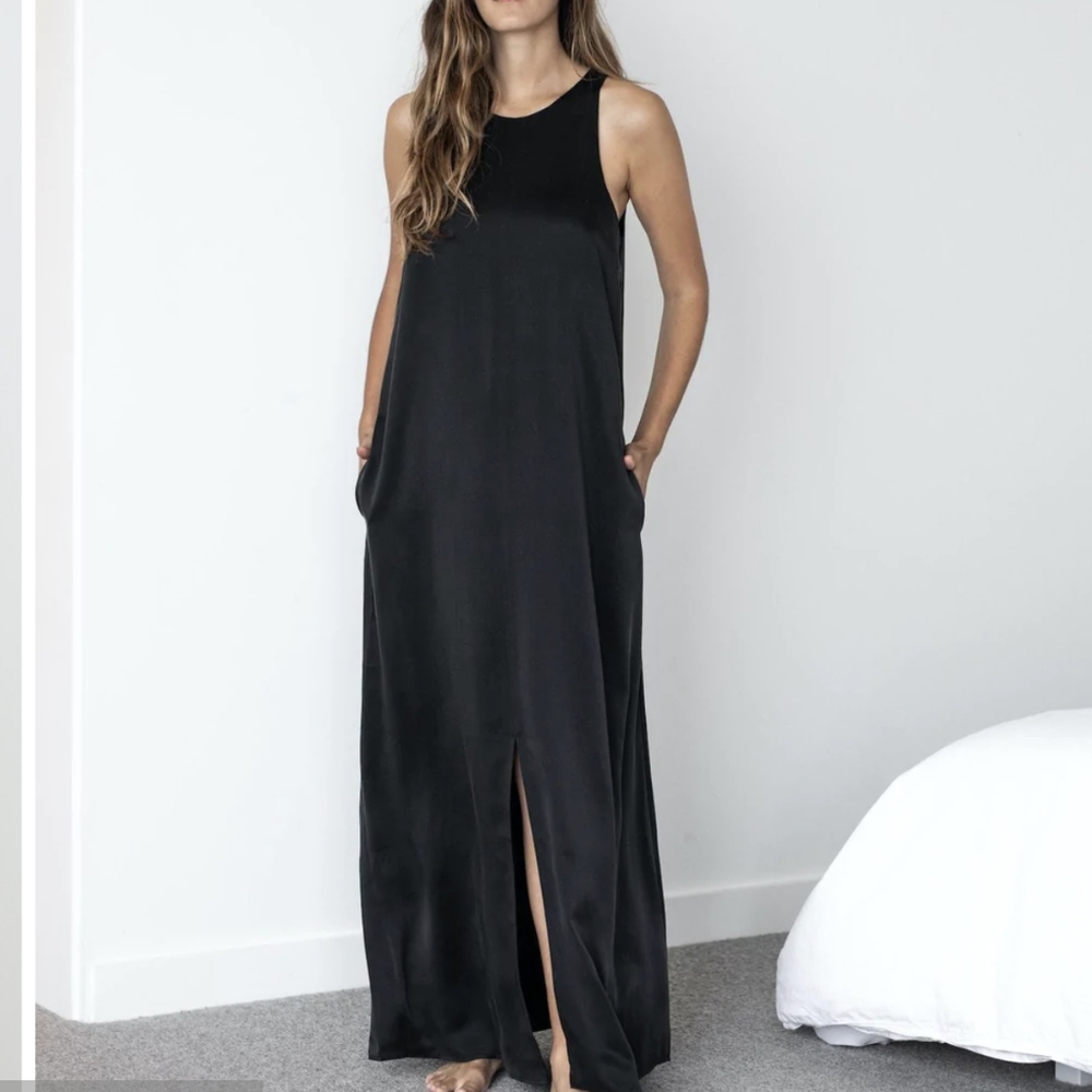 Lunya Washable Silk Racer Dress